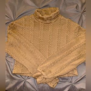 Cable Knit Turtleneck Sweater